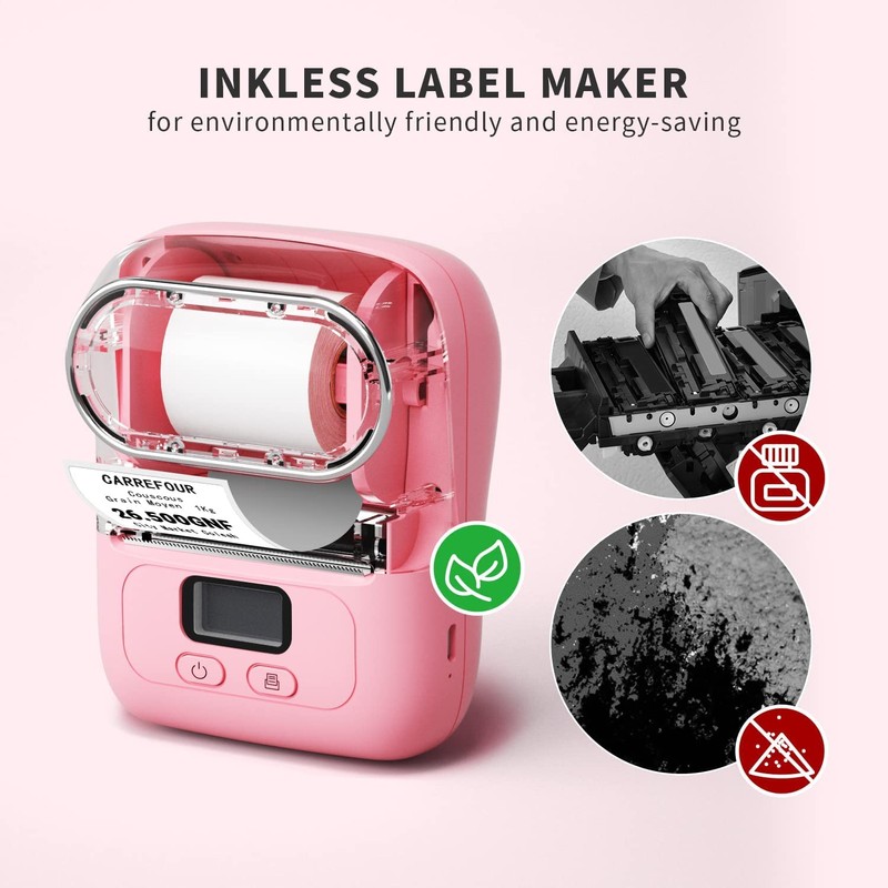 Phomemo M110 Portable Wireless Thermal Label Printer, Bluetooth Label Maker