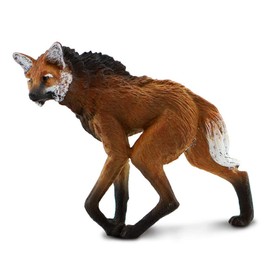 Safari Ltd. Maned Wolf Figurine - Realistic 4" Animal Figure - Educational Toy for Boys, Girls, and Kids Ages 3+