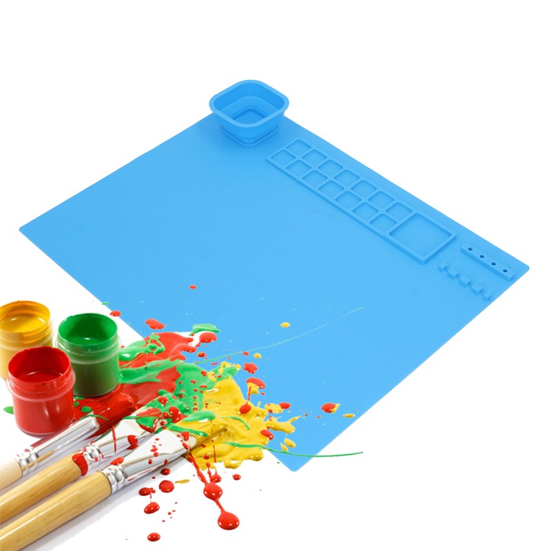 Silicone Painting Mat with Cup DIY Cultivate Artistic Talent Easy