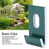 10Pcs Base Clips, Greenhouse Attaches Aluminium Fixings Hooks for Greenhouse