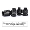 CASOMAN 8PCS 1/2-Inch Drive Pipe Plug Socket Set, Cr-Mo, SAE,