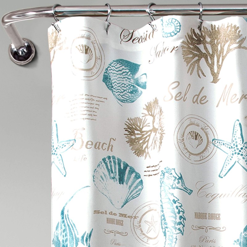 Lush Decor Harbor Life Shower Curtain, 72" W x 72"