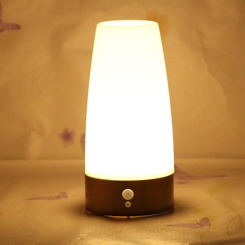 Smart Wireless Motion Sensor Night Light Battery Operated Lamp Bedside