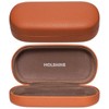 molshine Hard Shell Leather Sunglasses Case,Classic Large Glasses Case for