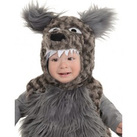 UNDERWRAPS Belly Babies Plush Grey Wolf Costume Toddler 12-18 Months