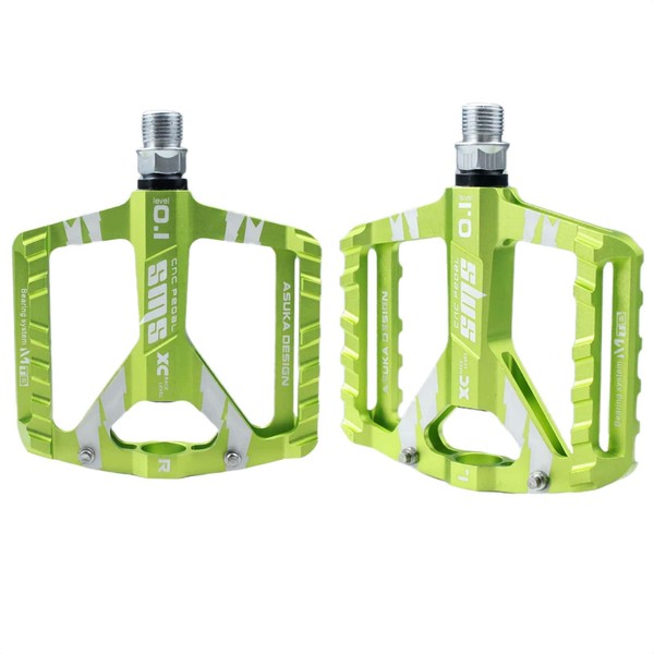 Trkimal Road Mountain Bike Pedals, Bicycle Pedals - Non-Slip Studs