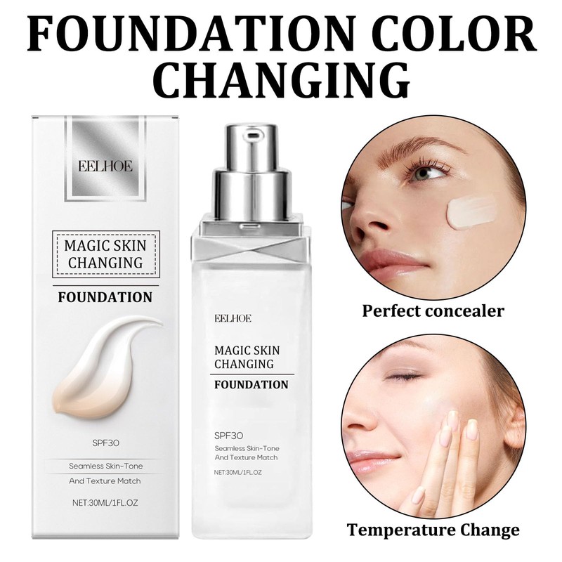 Pack of 2 Colour-Changing Foundation for Mature Skin Foundation Colour