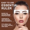 Guapa Brow Stencil Kit for Women: Disposable Non-Slip Templates |