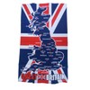 Great Britain Map Union Jack Flag Tea Towel United Kingdom
