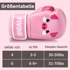 FIVING Kinder Boxhandschuhe, Panda Design, 4-6 oz, Atmungsaktives Mesh, Integrierter