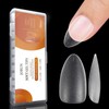 Almond Nail Tips 360PCS Short Nail Tips Nail Extensions Matte