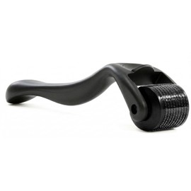 ROSELYNBOUTIQUE Derma Roller Personal Care Beauty Tool - Cosmetic Titanium Microneedles Roller for Men Women (All Black)