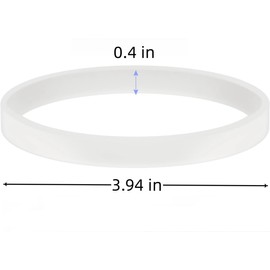 Hufopik 2 PCS Rubber Gaskets 10cm Sealing Gaskets White O-Ring Replacement Parts suitable for Ninja Blender BL480 BL680 BL910 CT680,Compatible with ninja bullet blender replacement parts accessories