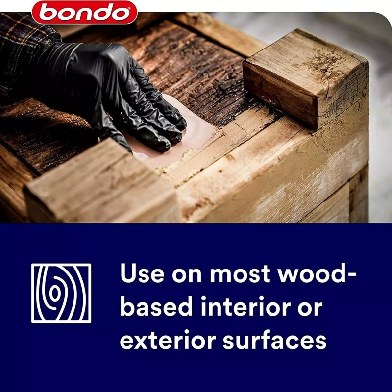 Bondo Home Solutions Wood Filler, Sandable in 15 min, 1.9