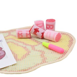 Ylkgogo Latch Hook Rug Kits for Kids Adults Needlework Cross Stitch Kits Printed Canvas Home Decoration 20.5" X 15" (Rose)