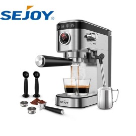 SEJOY 20 Bar Espresso Coffee Machine Cappuccino Machine Coffee Maker w/ Steam Wand