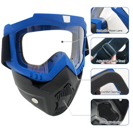 2 Pack Tactical Mask Detachable Goggle Masks Compatible with Nerf Rival, Apollo, Zeus, Khaos, Atlas, Artemis Blasters Rival Mask