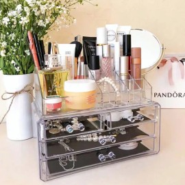 Organizador De Maquillaje Y Caja De Almacenar Con Cajones                                                                                             