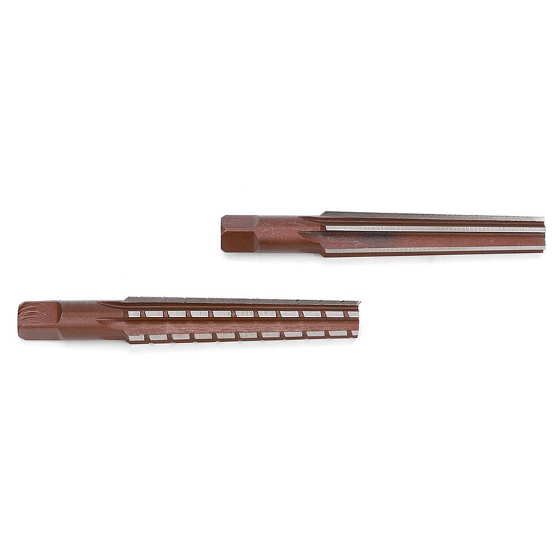 2PCS Rough Fine Morse Taper Reamer High Carbon Steel Straight