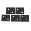 5Pcs Profile End Caps Double Slots Aluminum Alloy Cover Plate