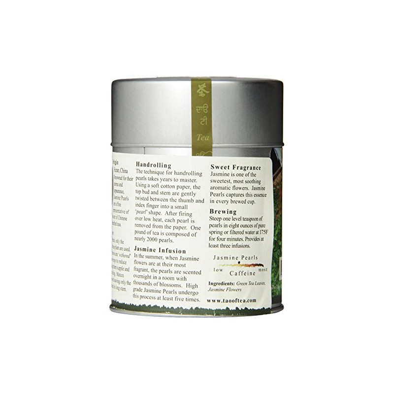 The Tao of Tea, Handrolled Jasmine Pearls Green Tea, Loose
