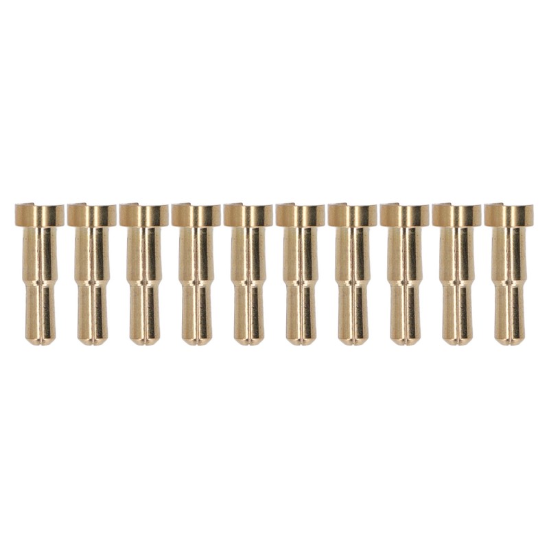 30PCS Battery Connector Plug Brass Gold Plated High Hardness RC