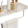 Bathroom Shelves Acrylic Space Saving Hole Free Floating Wall Mounted