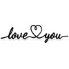 AHYS Metal Love You Wall Decor Rustic Love Sign for