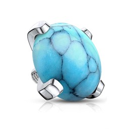 Paula & Fritz® Top Dermal Anchor Purple Black Green Rainbow Turquoise White 316L Surgical Steel Many Sizes and Thicknesses Skin Anchor Skin Diver Ball, Stainless Steel, Synthetic stone