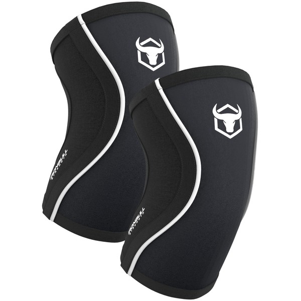 Iron Bull Strength 5mm Knee Sleeves (Pair) for Weightlifting &