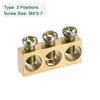 sourcing map Pack of 3 Terminals Earth Rail Screw Block