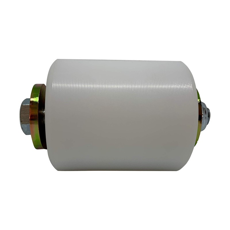 Slide Gate Guide Roller 3" White Hard Nylon UHMW Rollers