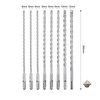 MOXPIFY 260 mm SDS Plus Drill Bit Set 6, 6,