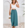 Fiona Jolin Womens Cotton Linen Pants Summer Casual Beach Pants