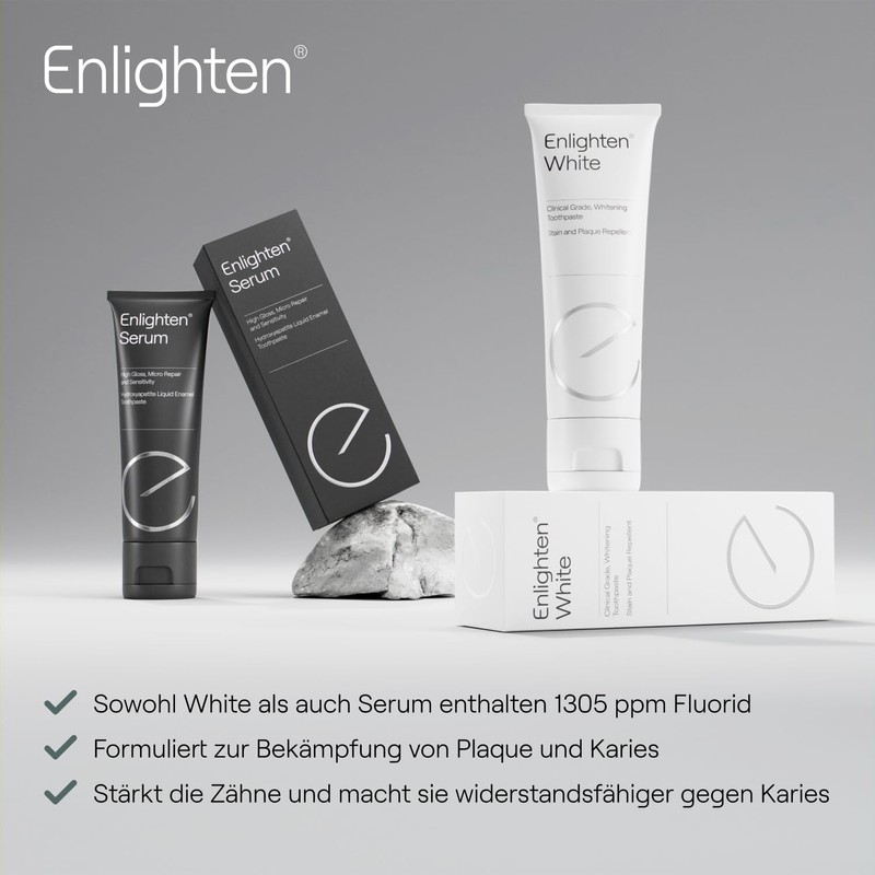 Enlighten Duo Care - Whitening Toothpaste and Repairing Toothpaste Care