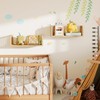 LUPWNEKA Rattan Shelf Set of 2, Cute Nursery Shelves Wall