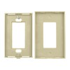 Single-Gang Wall Plate with Screwless Face, Ivory