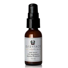 Babyface Powerful Vitamin C Serum, Super Strength 15% MAP - Brightening & Even Skin Tone - Non-Irritating for Sensitive Skin (1.3 oz)