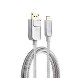 Cable Matters Pro Series USB-C to DisplayPort Cable in 10 Feet, Frosty Silver