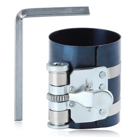 SPEEDWOX Piston Ring Compressor, Piston Ring Tool, Piston Ring Compressor, Motorcycle, Piston Ring, Attachment Tool, Piston Ring Tool, Piston Ring Tool, Engine Piston Ring Compressor, Wrap Type, With Safety Screws, Car, Adjustable Ratchet Piston Installer Tool (2.4 - 5.9 inches (60 - 150 mm)