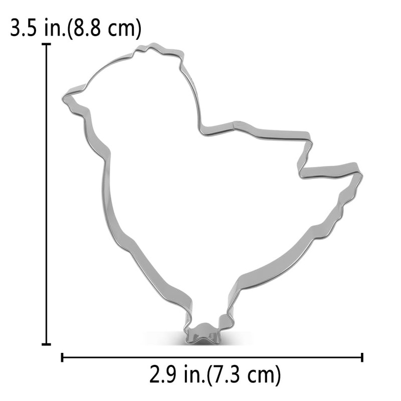 LILIAO Chick Cookie Cutter, 2.9 x 3.5 inch, Stainless Steel