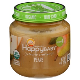 HAPPY BABY Organic Stage 1 Pears, 4 OZ