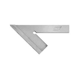 PAULIMOT Try square 45° 100 x 70 mm, DIN 875/2, rust-proof