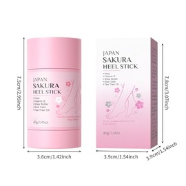 Cracked Foot Heel Repair Stick, JAPAN SAKURA Heel Balm for Dry Cracked Feet Heels Deeply Moisturize Soften Feets, Exfoliates Dead Skin Moisture, Suita