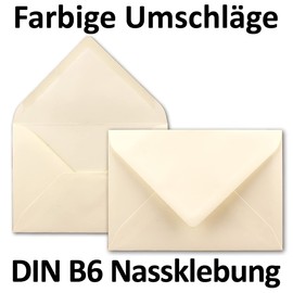 Neuser FarbenFroh 80 g/m² B6 envelopes, 175 x 125 mm, wet sealing