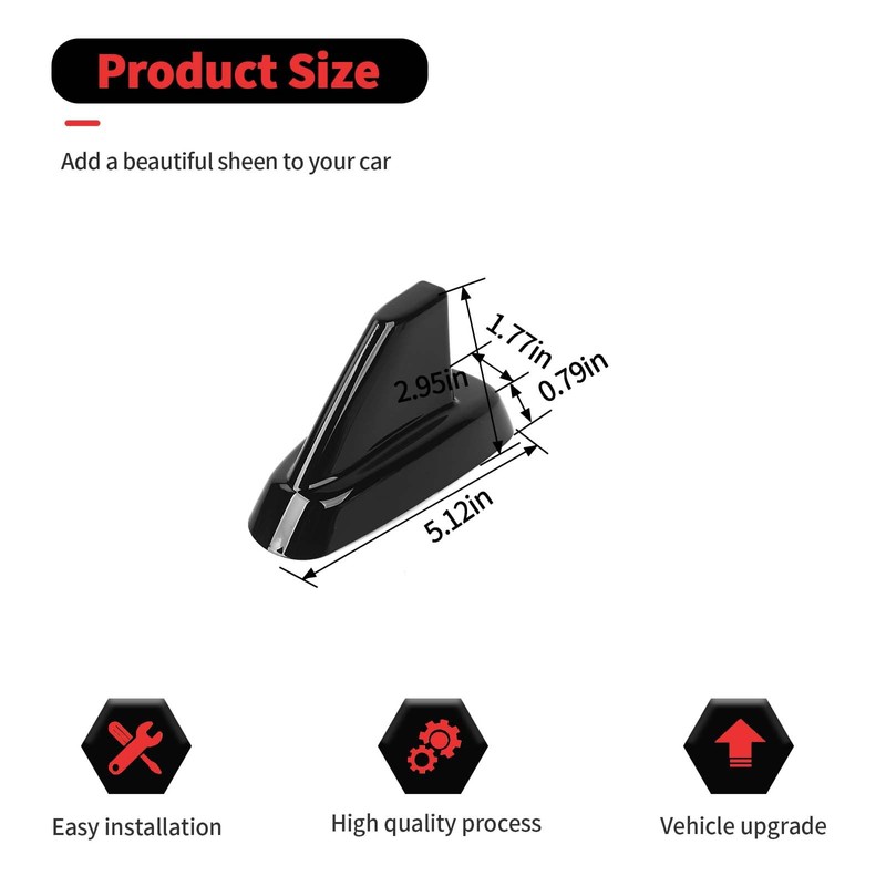 RT-TCZ Roof Antenna Cover Trim Decoration Exterior Accessories for Chevy