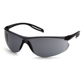 Pyramex Safety S9720S Neshoba Safety Glasses, Black Frame, Grey Lens, Gray Lens