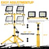 Work Lights with Stand, 21000 Lumen, 2 Adjustable Heads LED