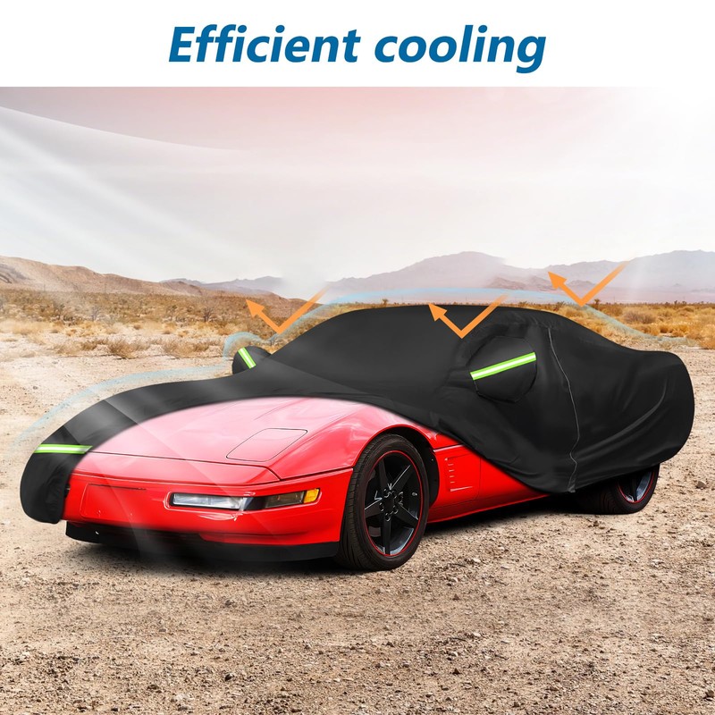for C4 Corvette Car Cover Waterproof, Sun Heat Protection Outdoor