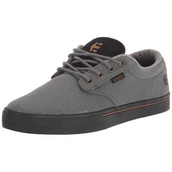 Etnies Men's Jameson 2 ECO Skate Shoe, Grey/Gold/Black, 9 UK